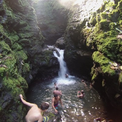 Natural pool in Teahupoo